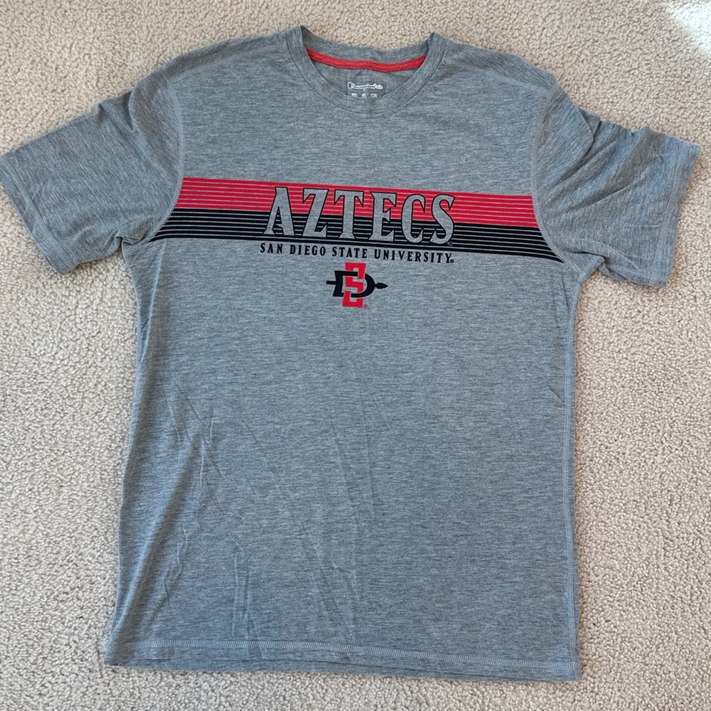 Champion San Diego State Aztecs Gray & Red Short-Sleeve Tee